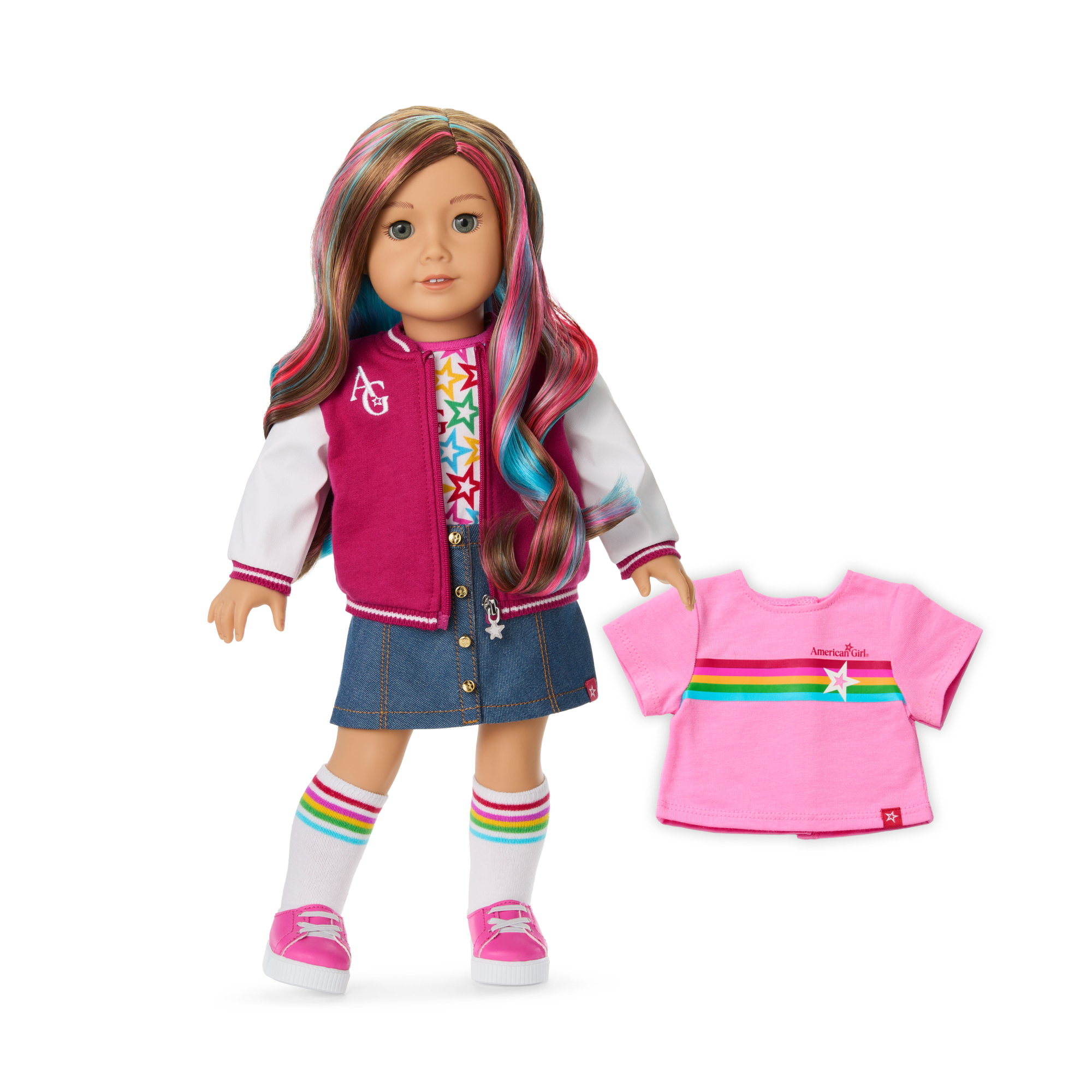 Truly Me 18-Inch Doll #101 With Wavy Caramel Hair - Image 2