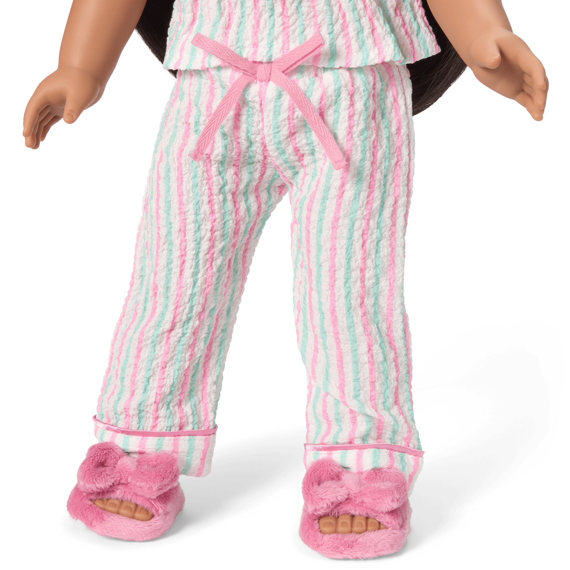 Raquel's Coastal Stripes Pajamas For Girls & 18-Inch Dolls - Image 11