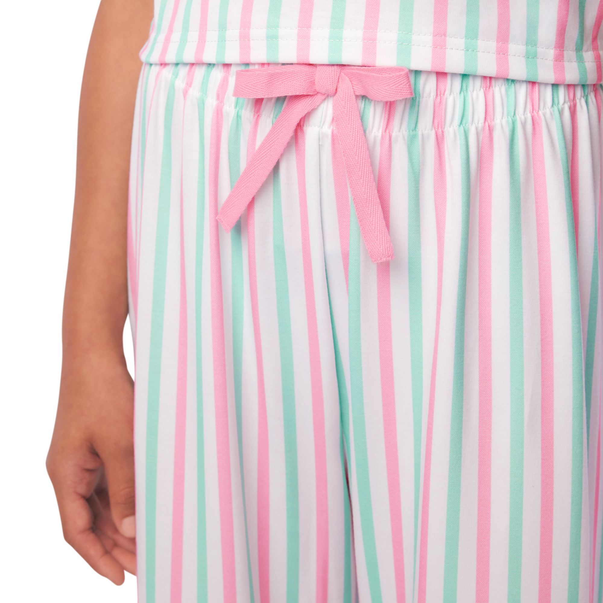 Raquel's Coastal Stripes Pajamas For Girls & 18-Inch Dolls - Image 6