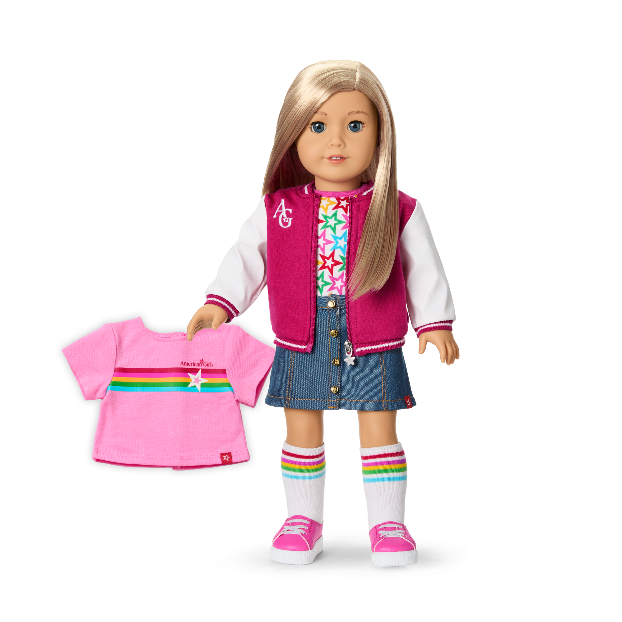 Truly Me 18-Inch Doll #100 With Straight Layered Blonde Hair - Image 2