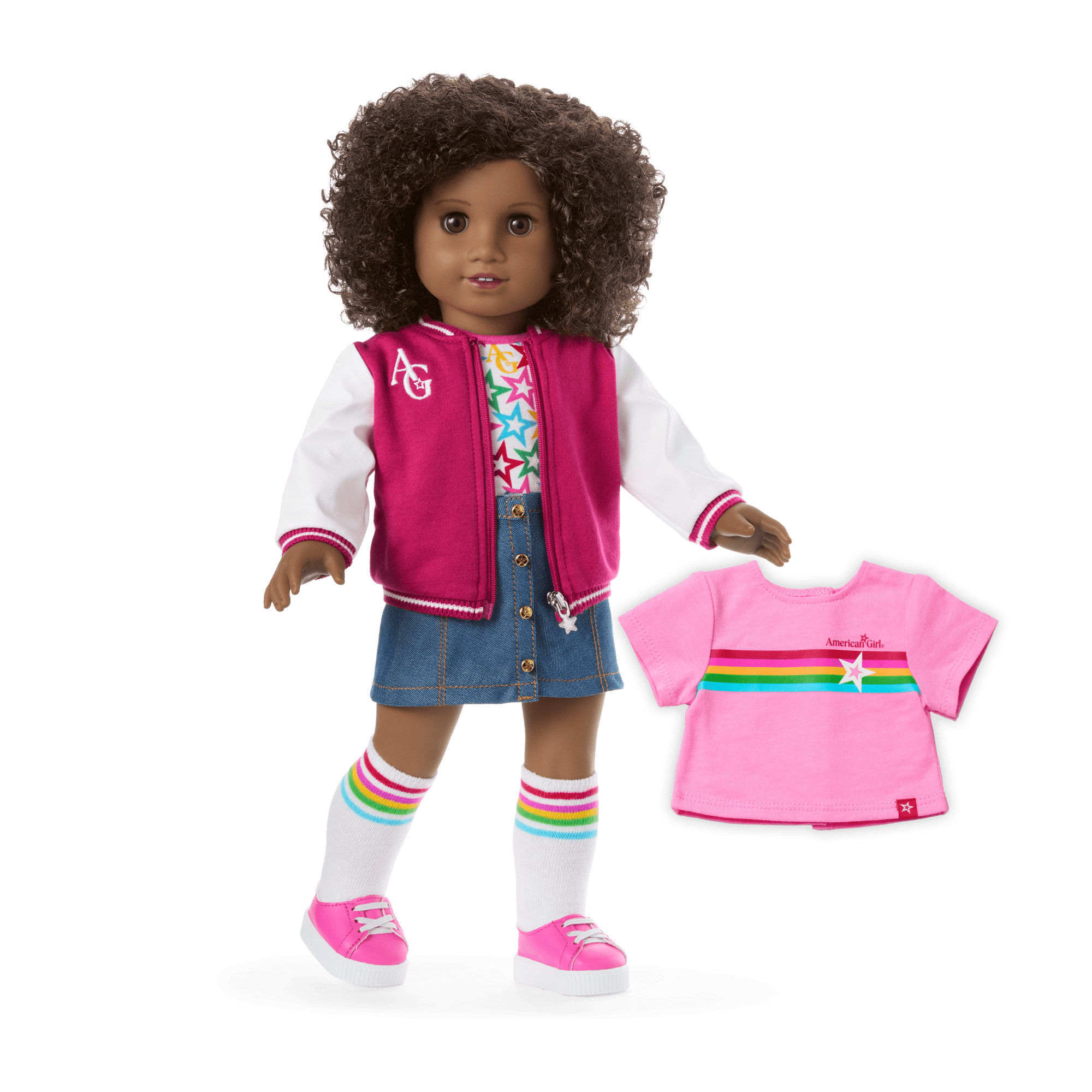 Truly Me 18-Inch Doll #112 With Curly Dark-Brown Hair - Image 2
