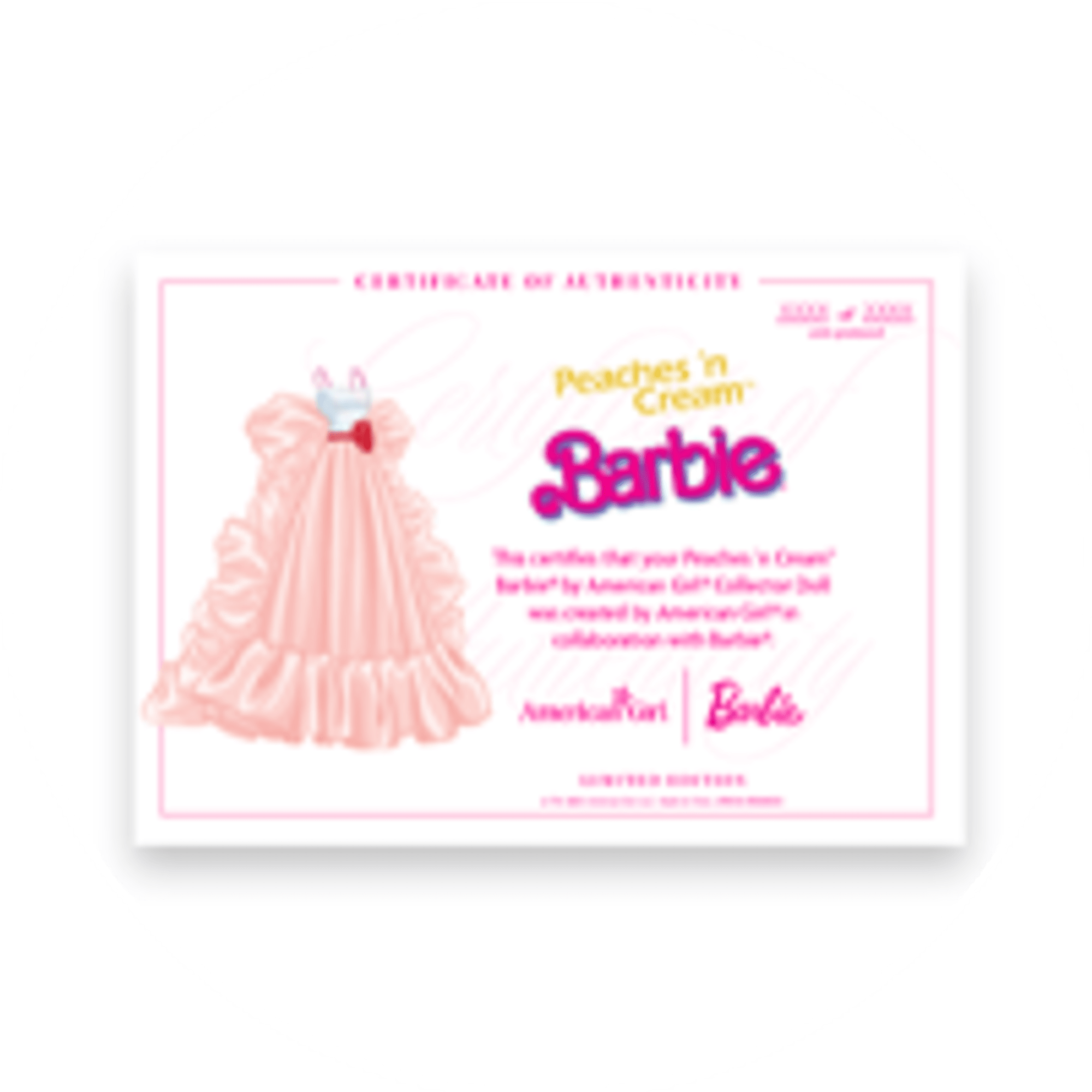 Peaches 'n Cream Barbie By American Girl Collector Doll - Image 21