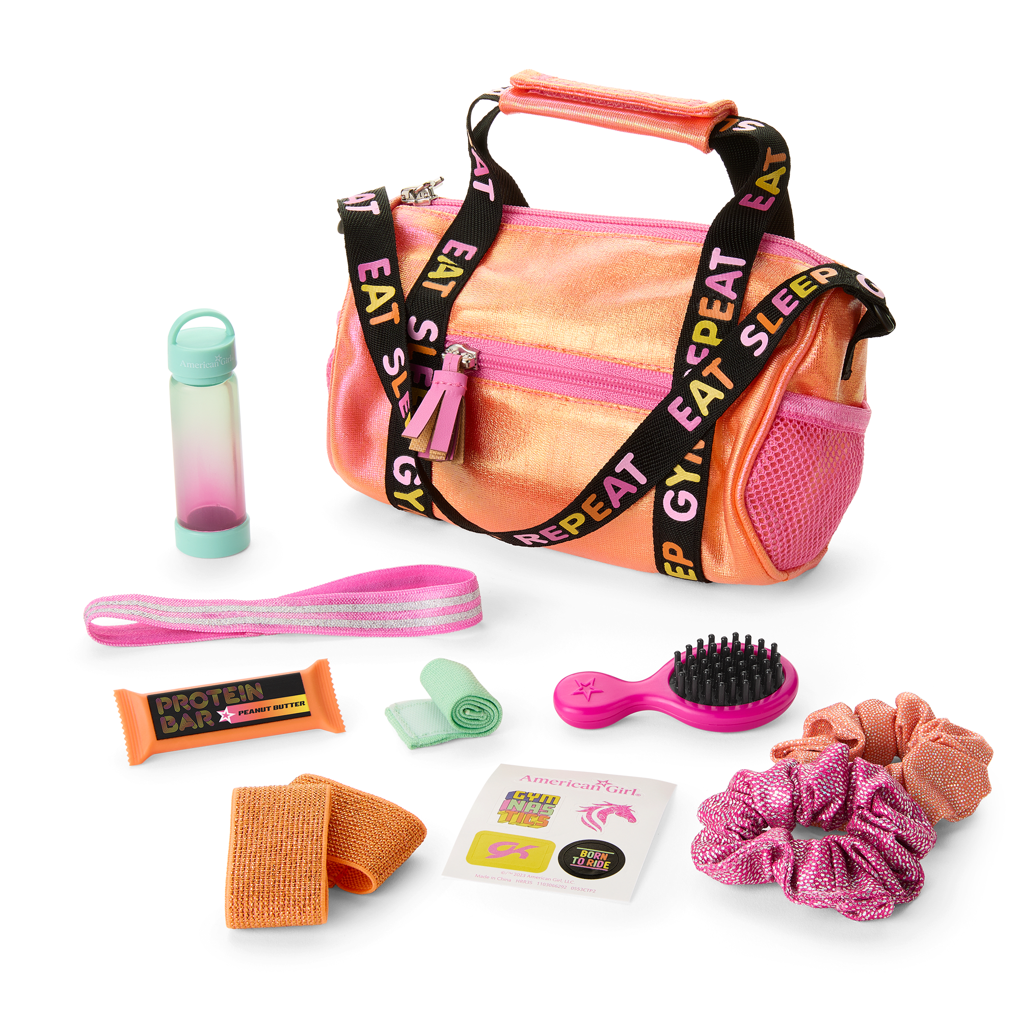 Lila's Gym Bag & Gear For 18-Inch Dolls (Girl Of The Year 2024)