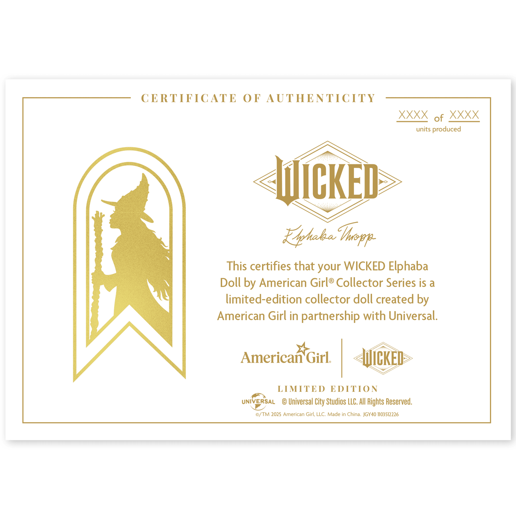 Wicked Elphaba Doll By American Girl Collector Series - Image 12