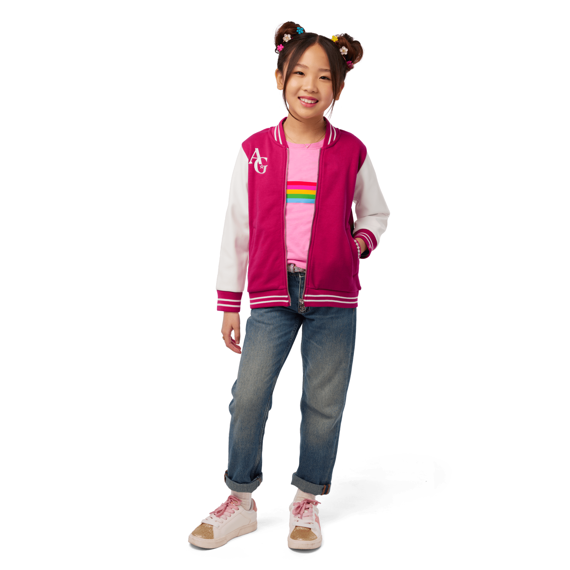 Ag Star Squad Varsity Jacket For Girls - Image 17