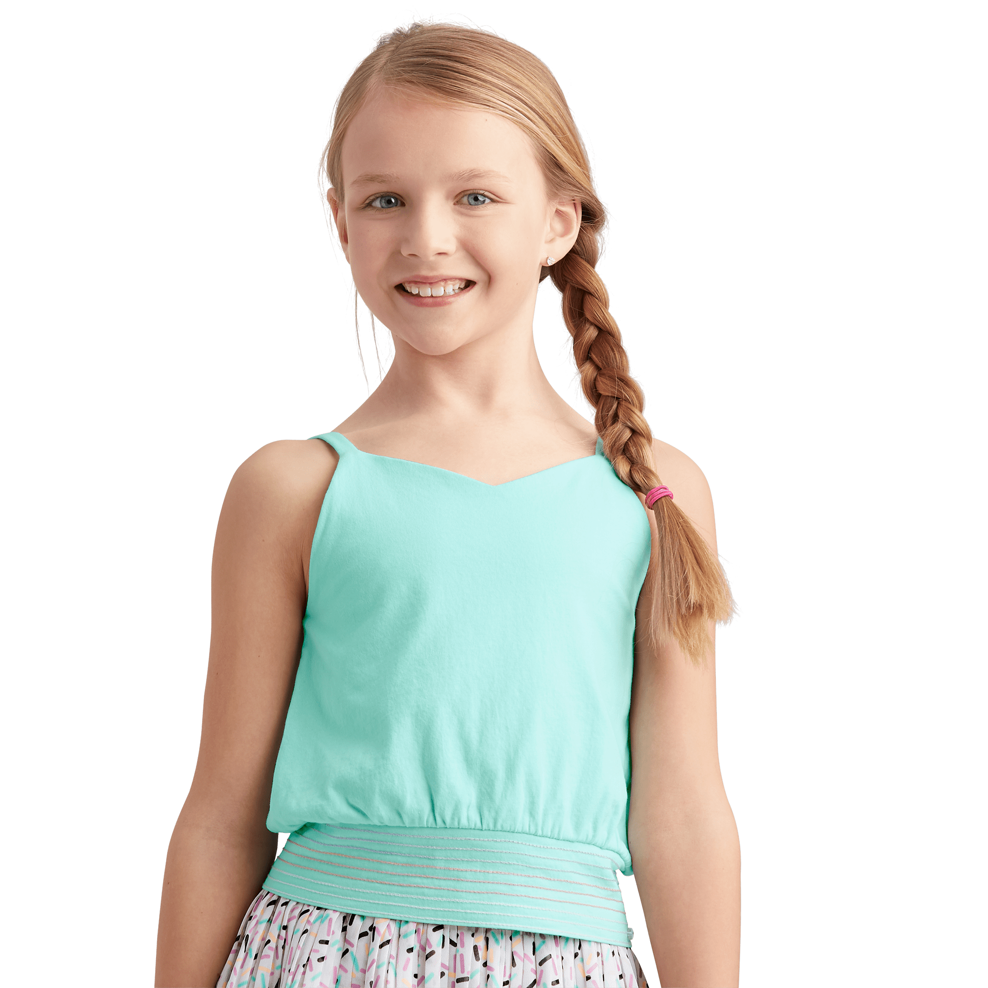 Minty Sweet Tank Top For Girls