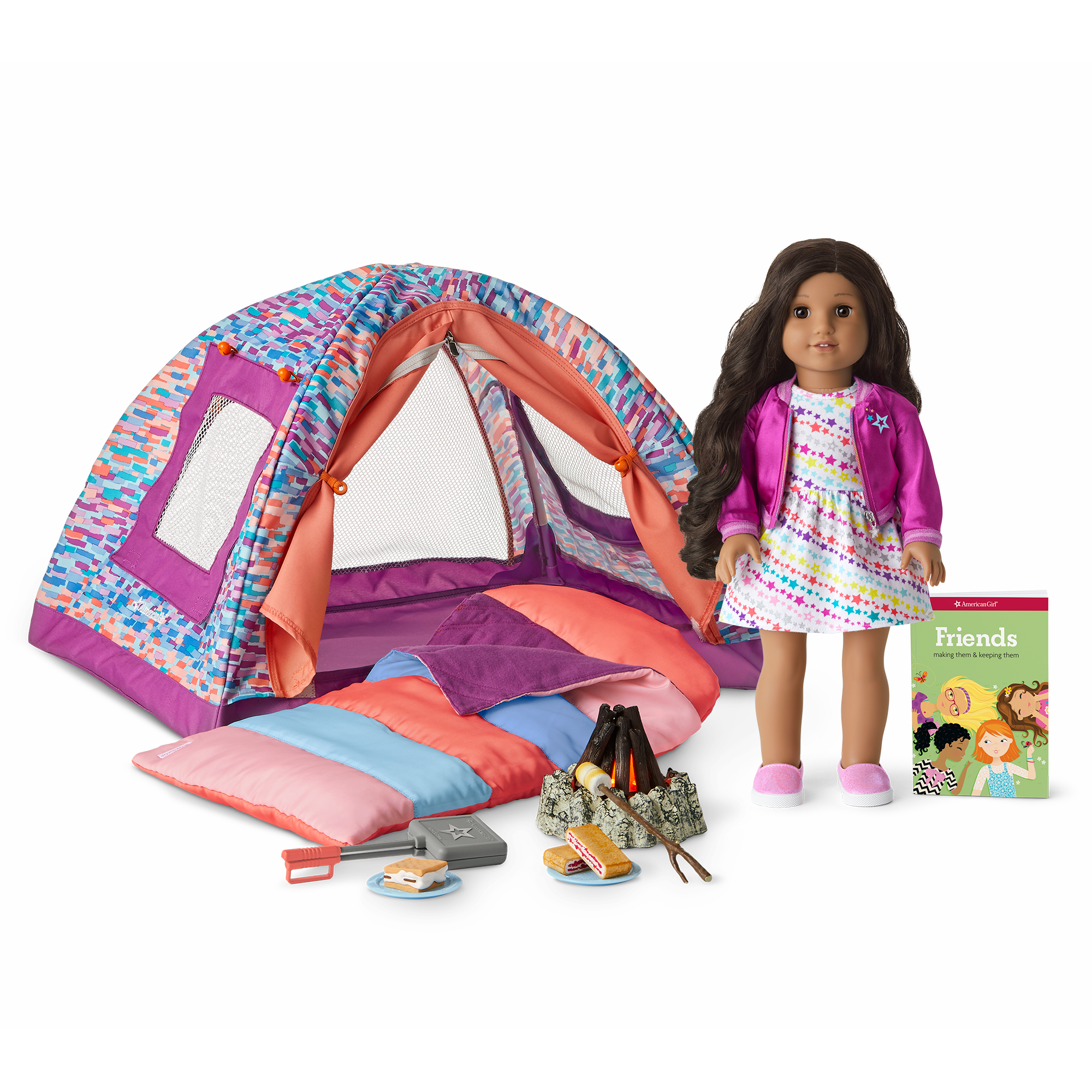 Truly Me 18-Inch Doll #82 & S'more Fun Camping Set - Image 2