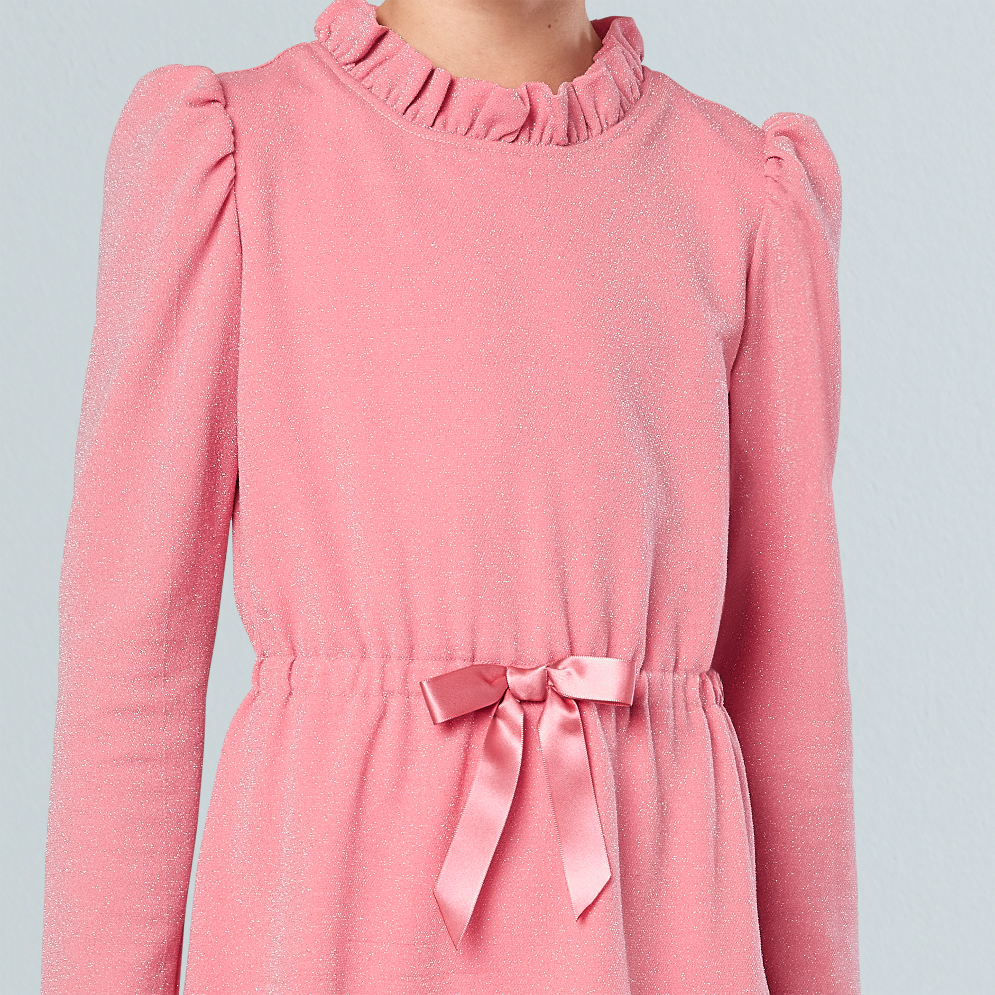 American Girl X Something Navy Rosy Radiance Puff-Sleeve Dress For Girls - Image 4