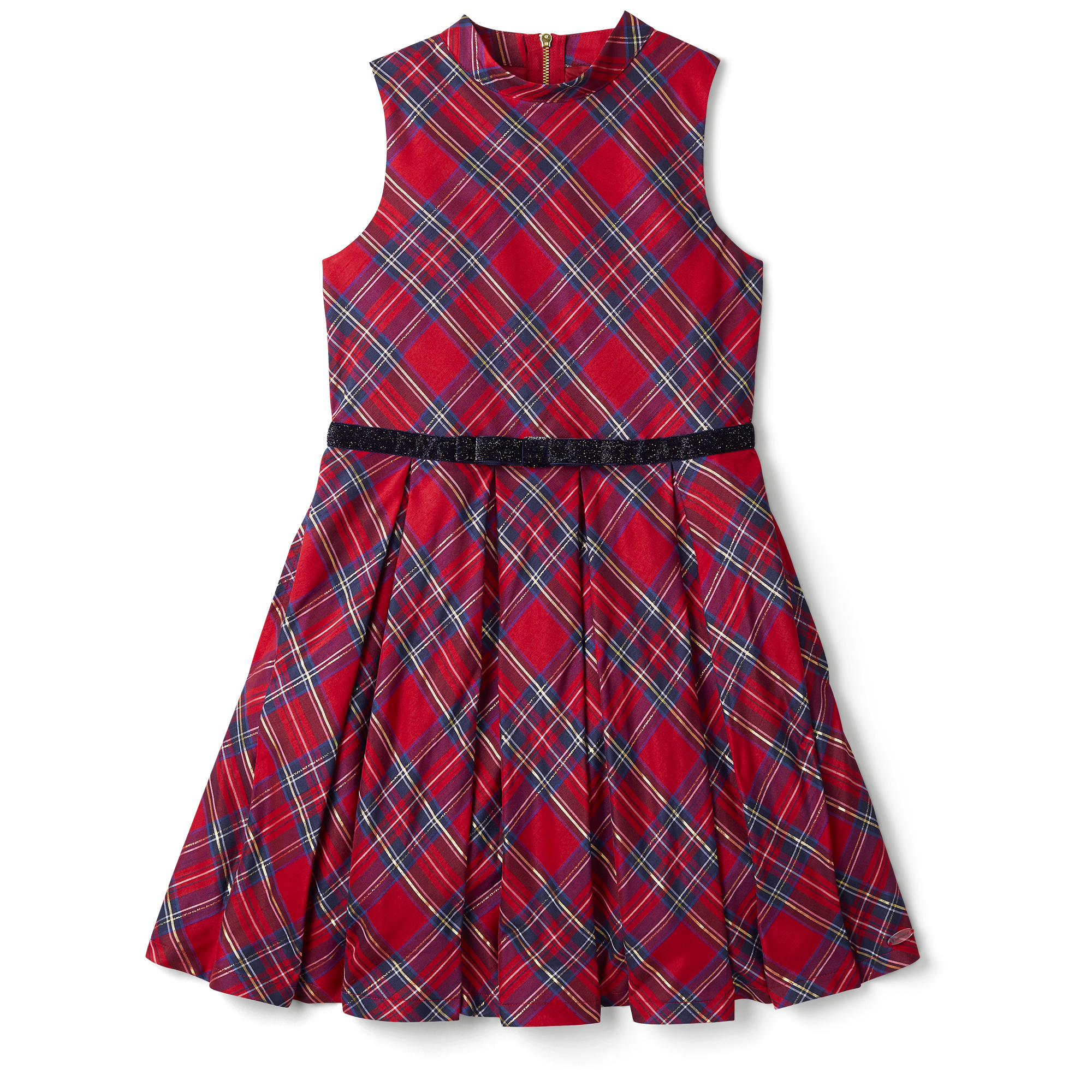 Pretty Plaid Christmas Dress For Girls - Image 3
