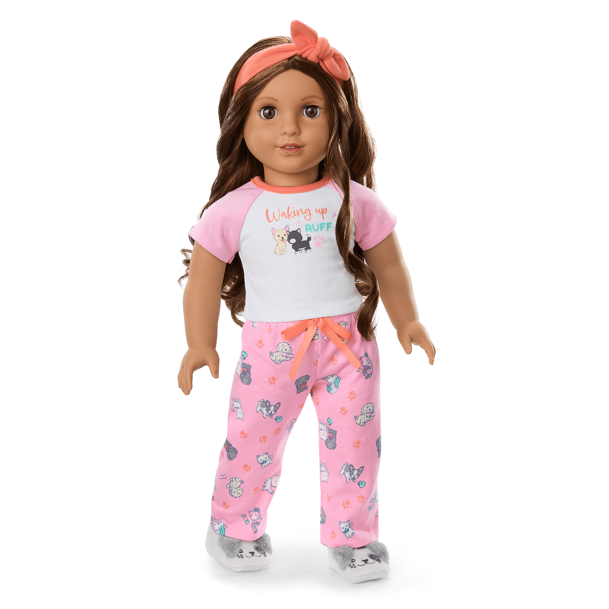 Waking Up Is Ruff Pjs For Girls & 18-Inch Dolls - Image 6