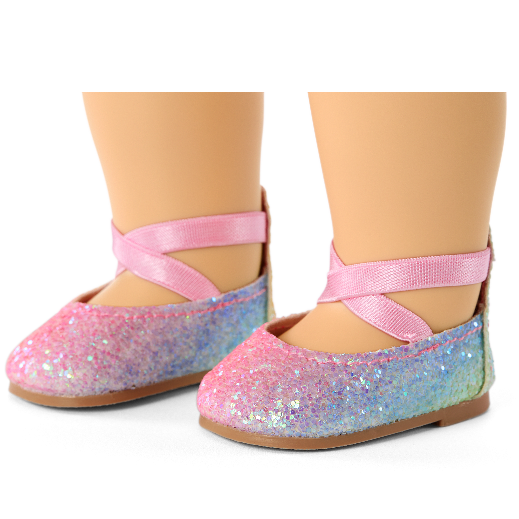 American Girl Rainbow Glitter Shoes For 18-Inch Dolls - Image 2