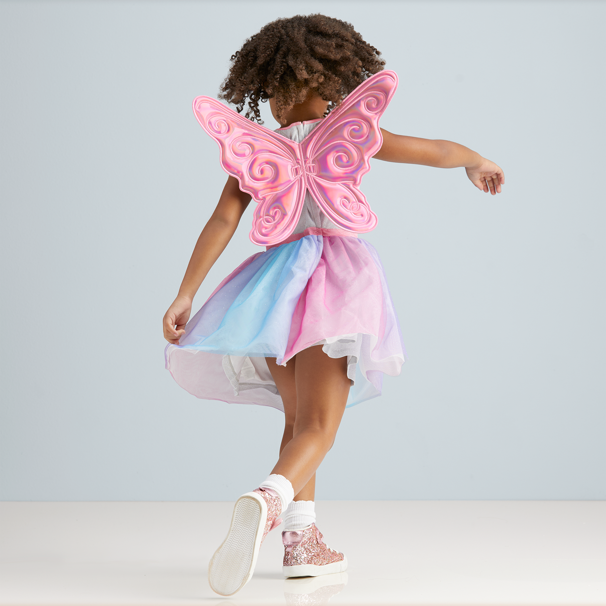 Colorful Butterfly Dress & Wings For Girls - Image 3