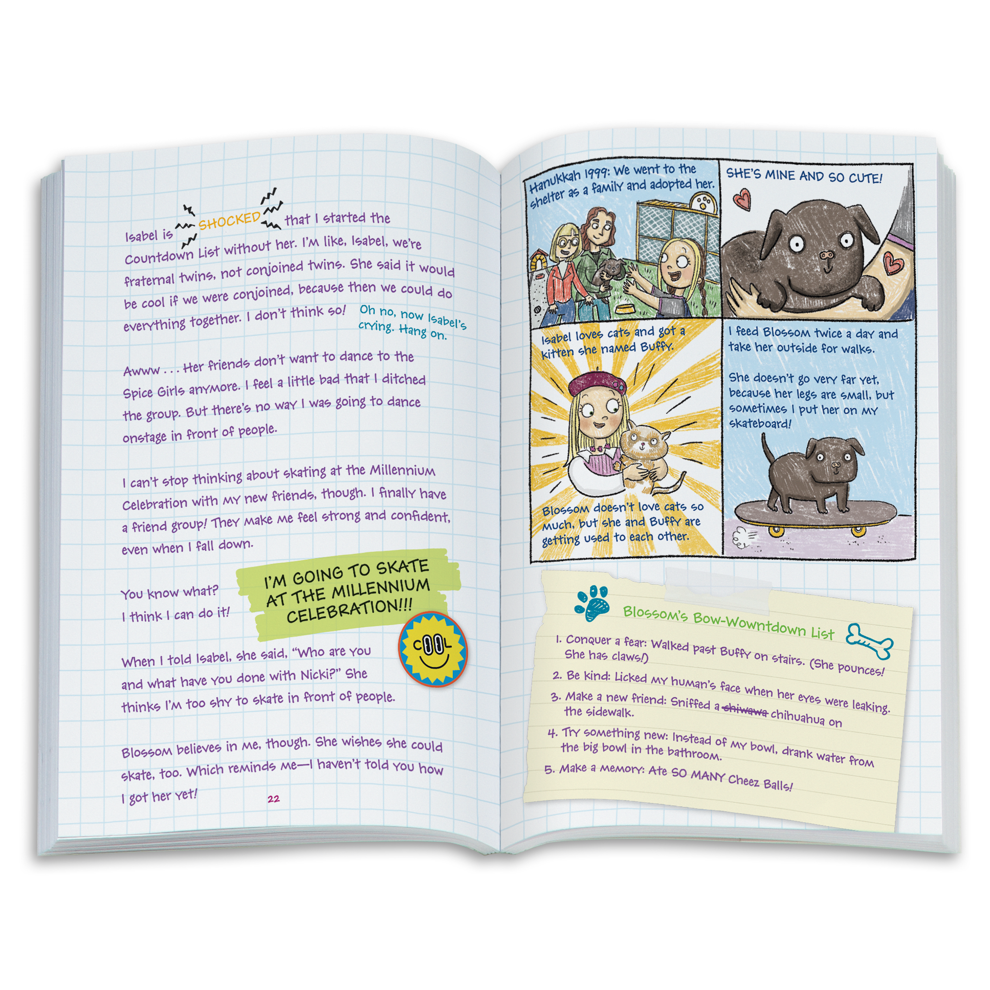 90S Twins Nicki's Skateboarding Gift Set (Historical Characters) - Image 10