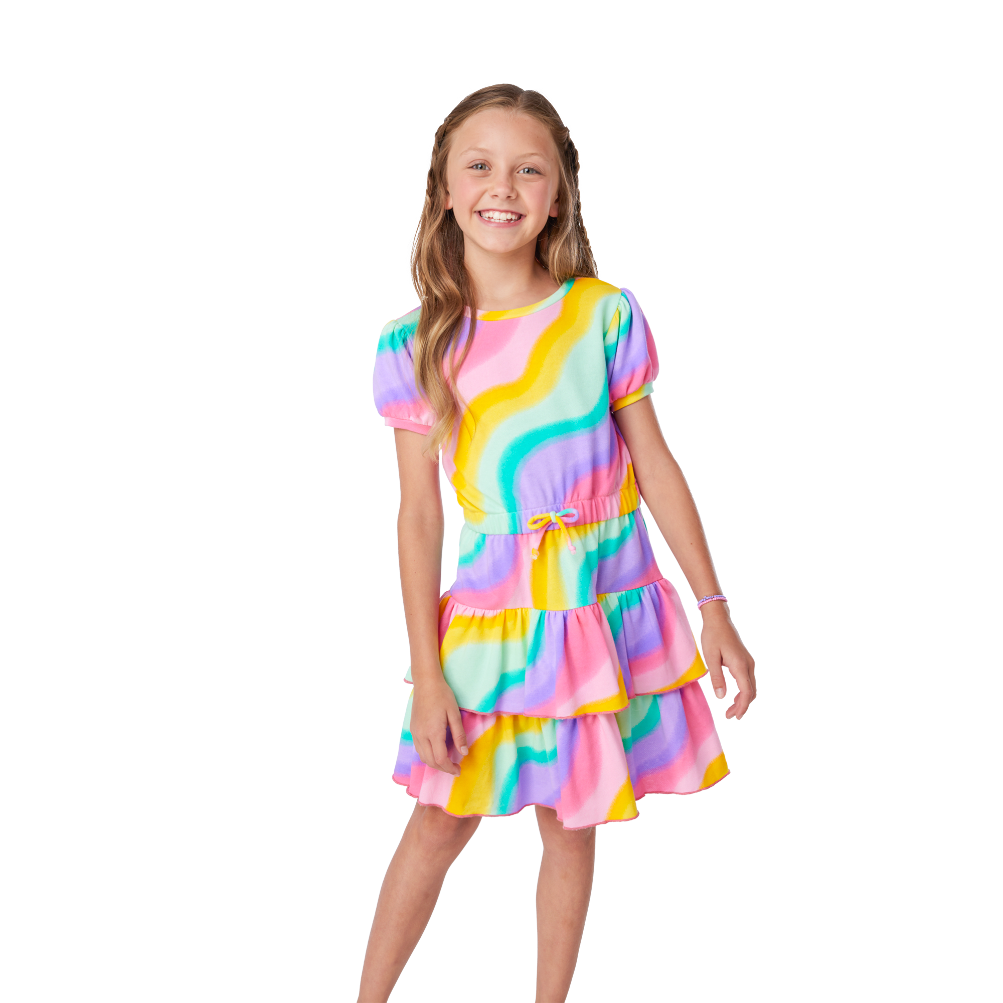 Summer's Rainbow Swirl Dress For Girls (Girl Of The Year 2025)